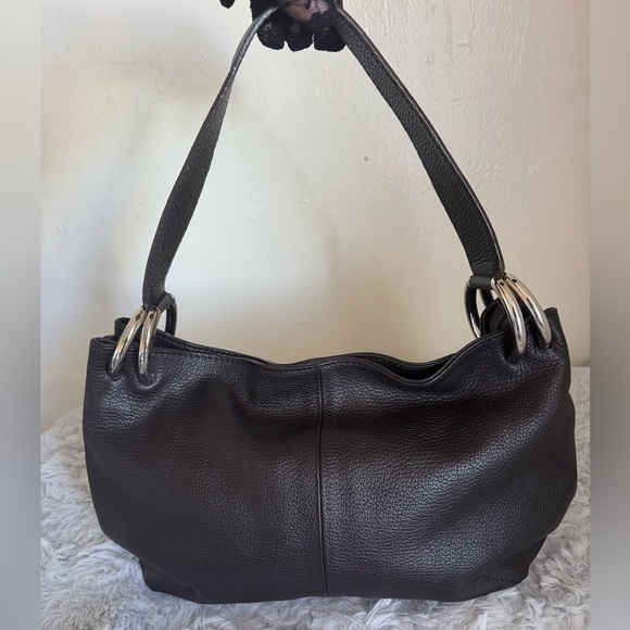 FURLA Brown Leather Shoulder Bag - Picture 2 of 16